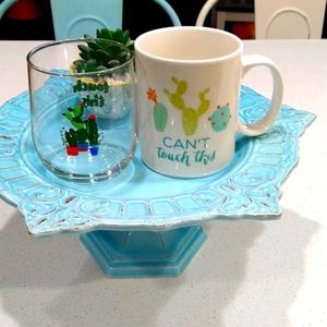 "Can't touch this" coffee mug and drinking glassware.  Great pair!
